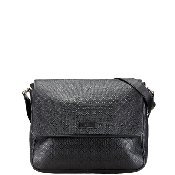 GUCCI Black Leather Shoulder Bag - Picture 1 of 6